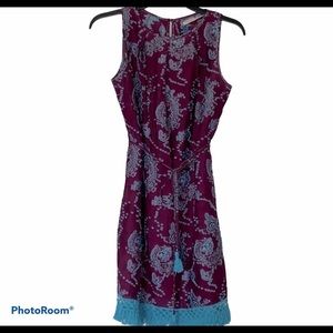 Embroidered light weight sleeveless dress